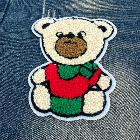 Cool Patchwork Streetwear Mens Jeans Size 32 - Picture 9 of 11